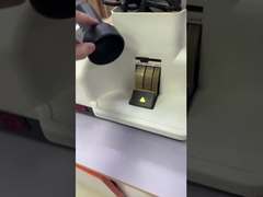 مقلم عدسة تلقائي بحامل مزدوج للطحن على شكل حرف V مع عجلات ماسية 18 مم